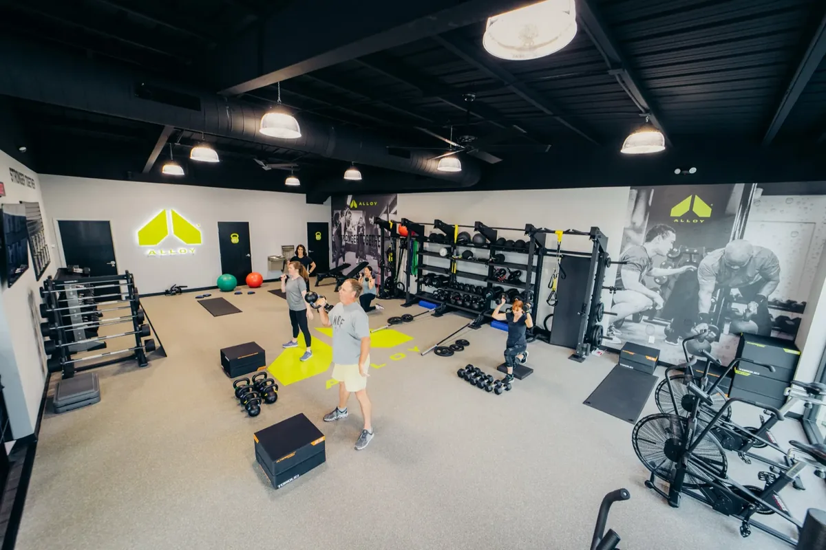Training floor at an Alloy Personal Training studio — Billings, MT location photos pending